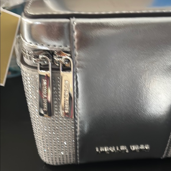 Michael Kors Silver and White Cosmetic Bag - Picture 10 of 10